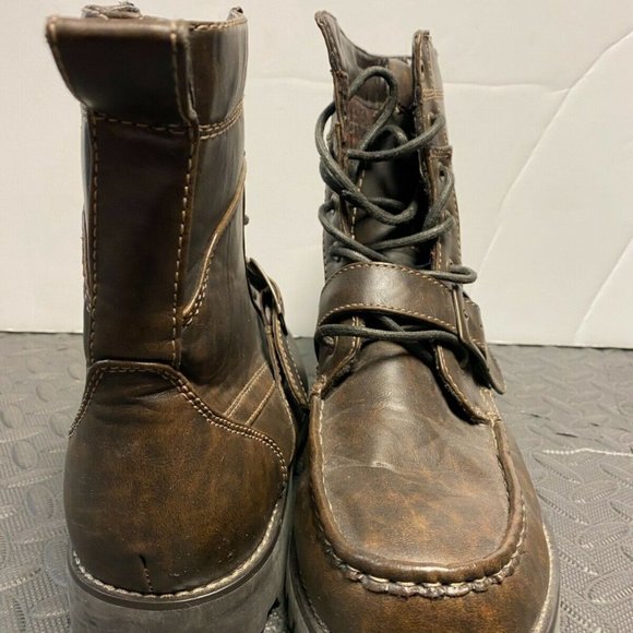 Radikal-G By GBX Mens Round Toe Lace Up Boots 11 M